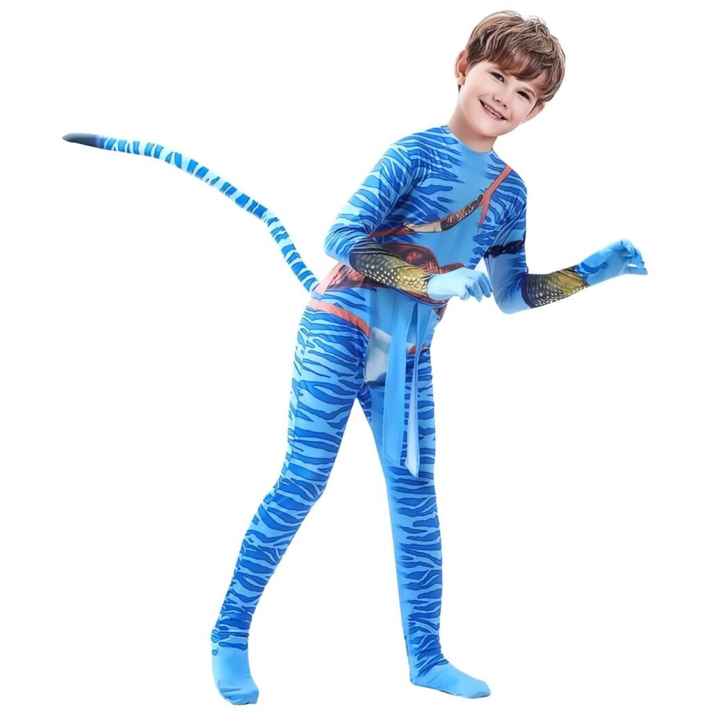 Fantasia Infantil Avatar Filme 2 Cosplay Traje Luxo Crianças - Imagem 2