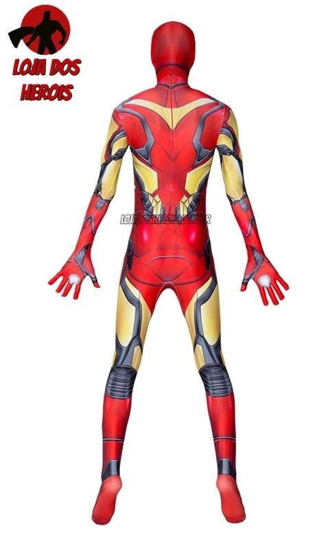 Fantasia Cosplay Heróis Homem De Ferro Filme Masculina Eventos Festas - Imagem 3