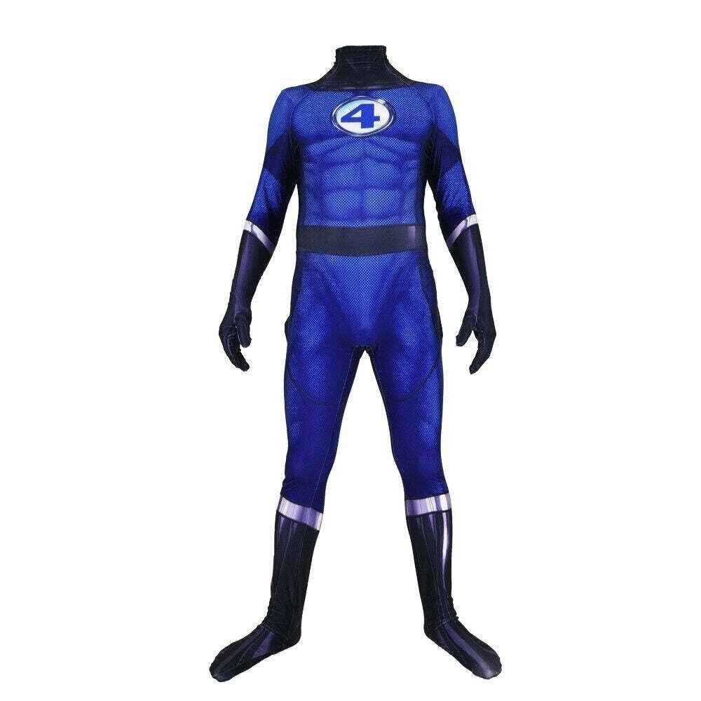 Fantasia Masculina Fantástico Quarteto Adulto Cosplay Traje Luxo - Imagem 3