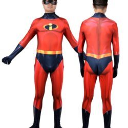 Fantasia Sr. Incrível Filme Os Incríveis Cosplay Traje Luxo Profissional