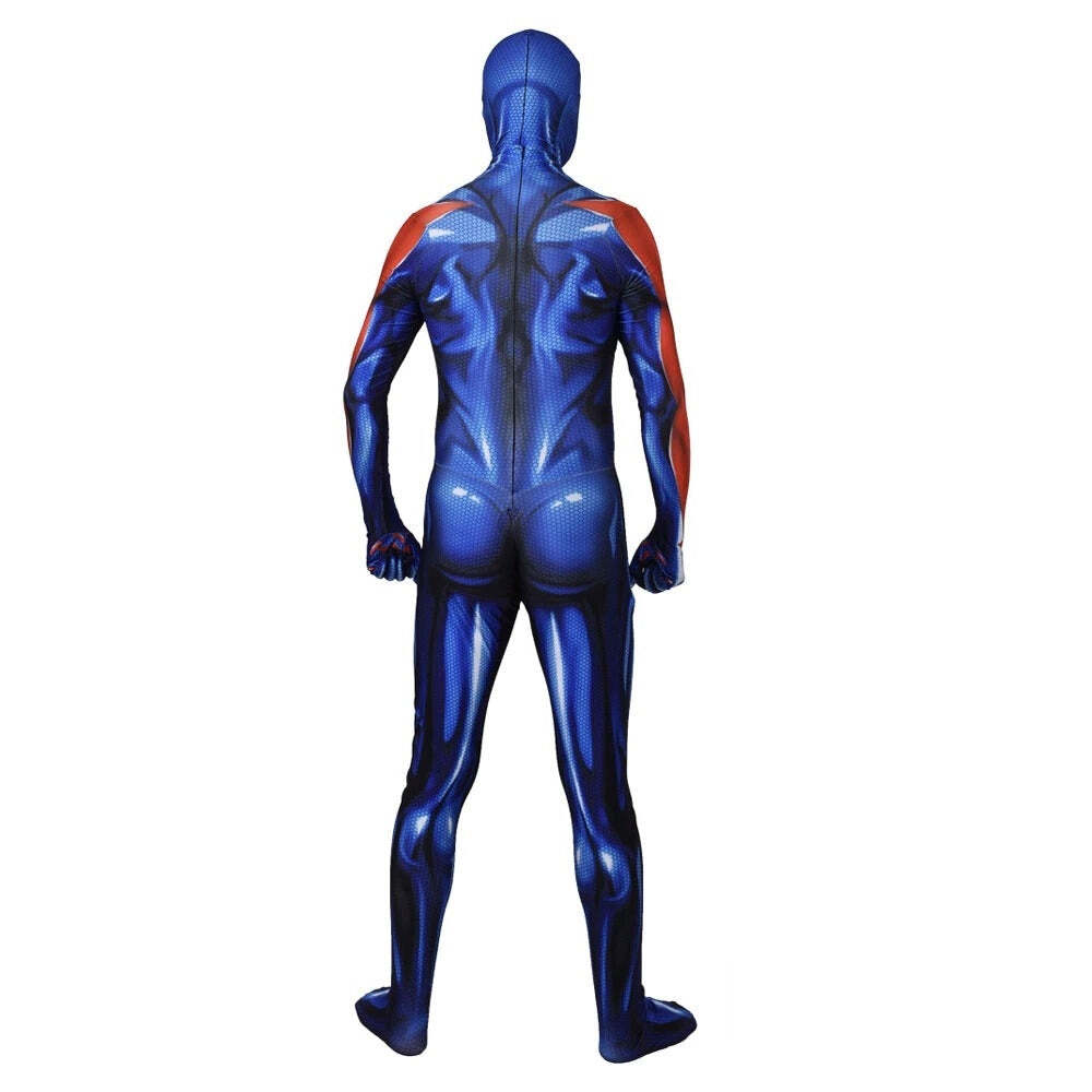 Fantasia Homem-Aranha Spider Man 2099 Adulto Cosplay Traje Luxo - Imagem 4