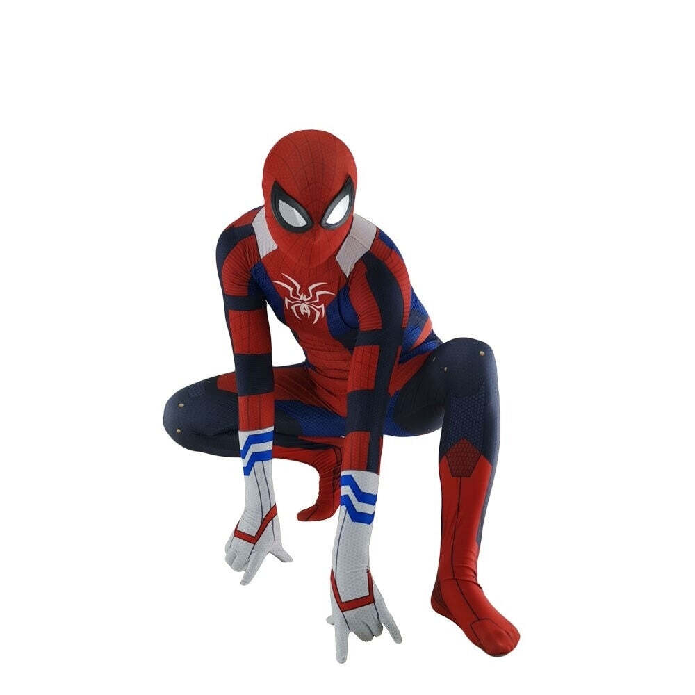 Fantasia Homem-Aranha Crossover Midoriya Adulto Cosplay Luxo Traje Profissional - Imagem 3