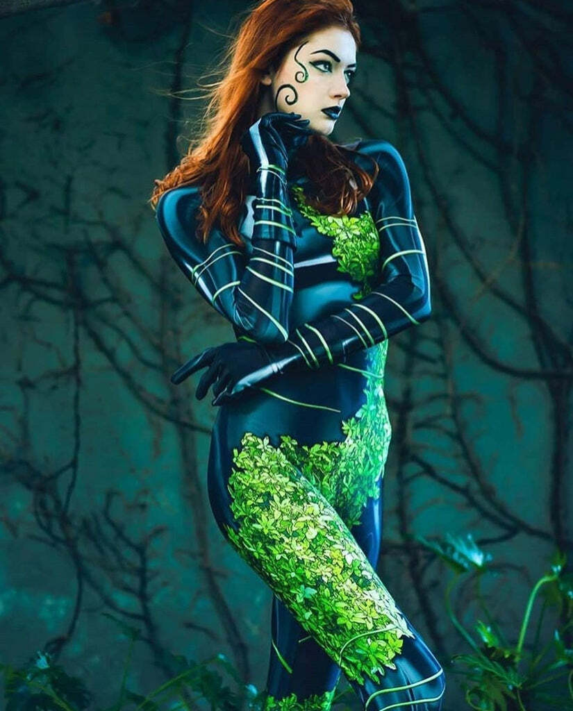 Fantasia Hera Venenosa Cosplay Feminino Luxo Traje Profissional - Imagem 3