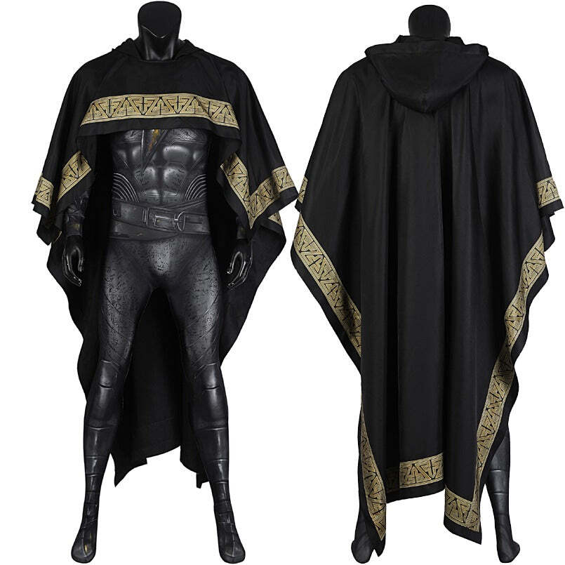 Fantasia Adão Negro filme 2022 + Capa Cosplay Traje Luxo profissional Fullset - Imagem 2