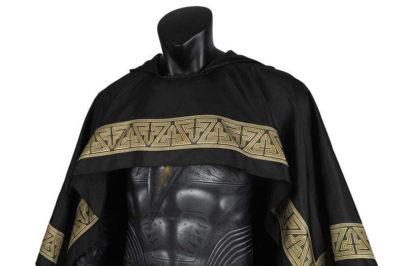 Fantasia Adão Negro filme 2022 + Capa Cosplay Traje Luxo profissional Fullset - Imagem 6