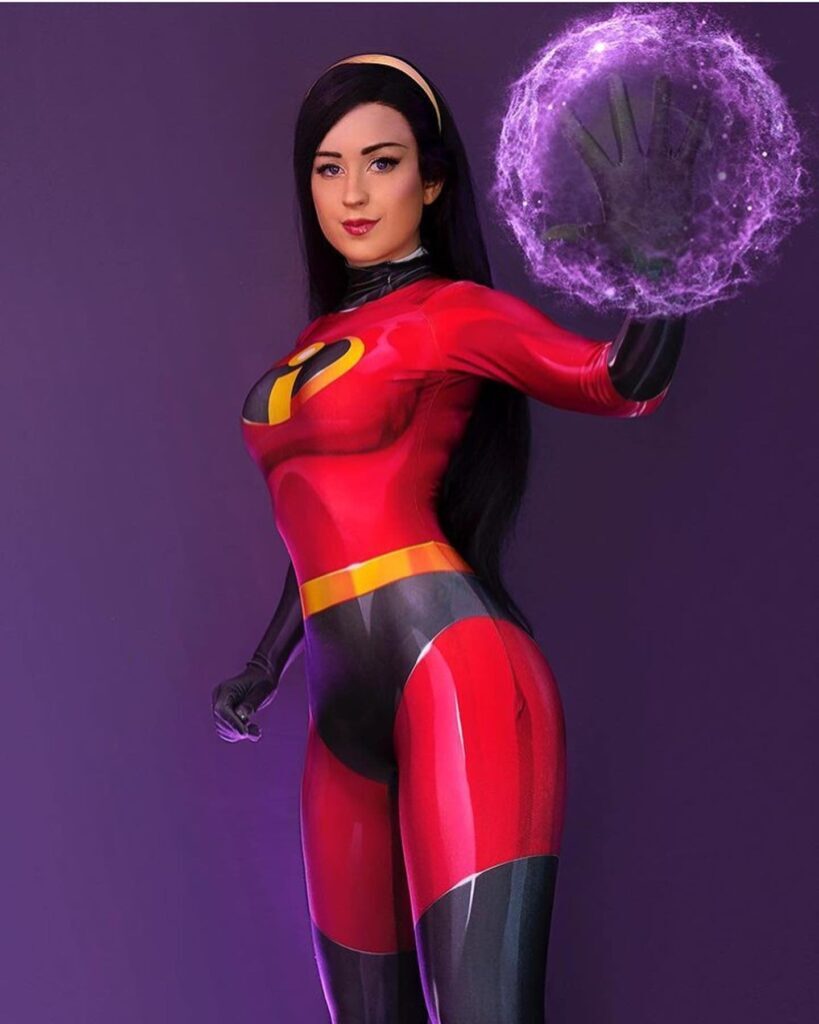 Fantasia Feminina Mulher Elástico Filme os Incríveis Traje Luxo Cosplay Mulheres - Imagem 2