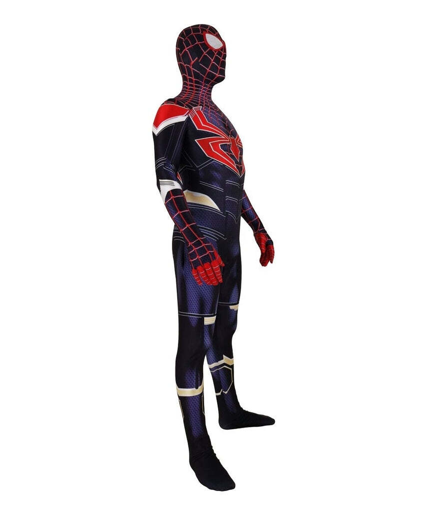 Fantasia Miles Morales Hq Homem-Aranha Adulto Cosplay Traje Luxo Profissional - Imagem 4
