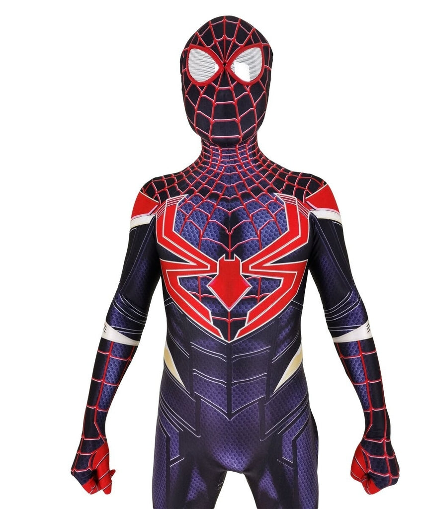 Comprar Fantasia Miles Morales Hq Homem Aranha Adulto Cosplay Traje Luxo Profissional Preço No 9454