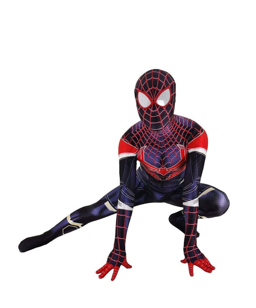 Fantasia Miles Morales Hq Homem-Aranha Adulto Cosplay Traje Luxo Profissional - Imagem 2