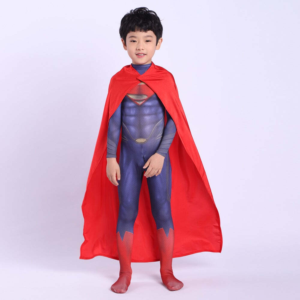 Fantasia Superman Liga Da Justiça Cosplay Infantil Traje - Imagem 5