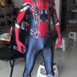 Fantasia Homem-Aranha de Ferro Vingadores Adulto Cosplay Traje Luxo