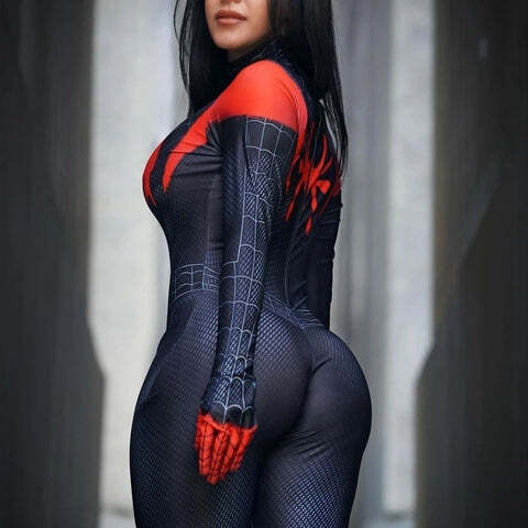 Fantasia Homem-Aranha Miles Morales Feminina Traje Profissional Cosplay - Imagem 4
