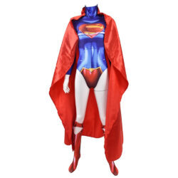 Fantasia Feminina Supergirl Traje Luxo Cosplay Mulheres