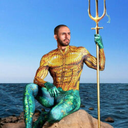 Fantasia Aquaman Cosplay Heróis Filme liga da Justiça Jason Momoa