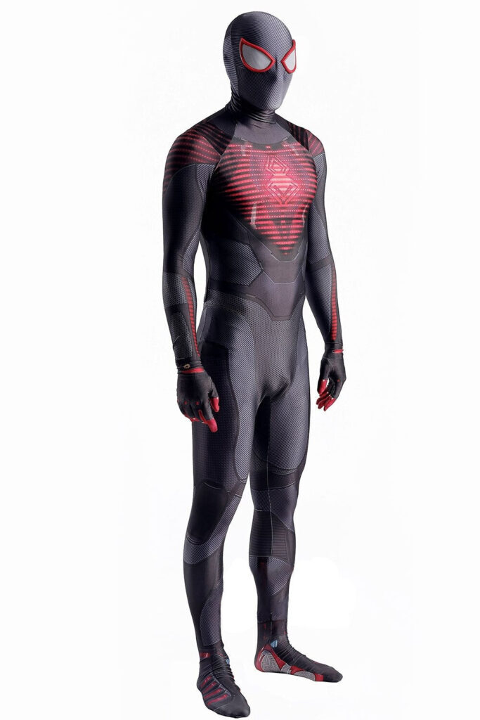 Fantasia Homem-Aranha Miles Morales 2020 Cosplay Traje Luxo Profissional - Imagem 6