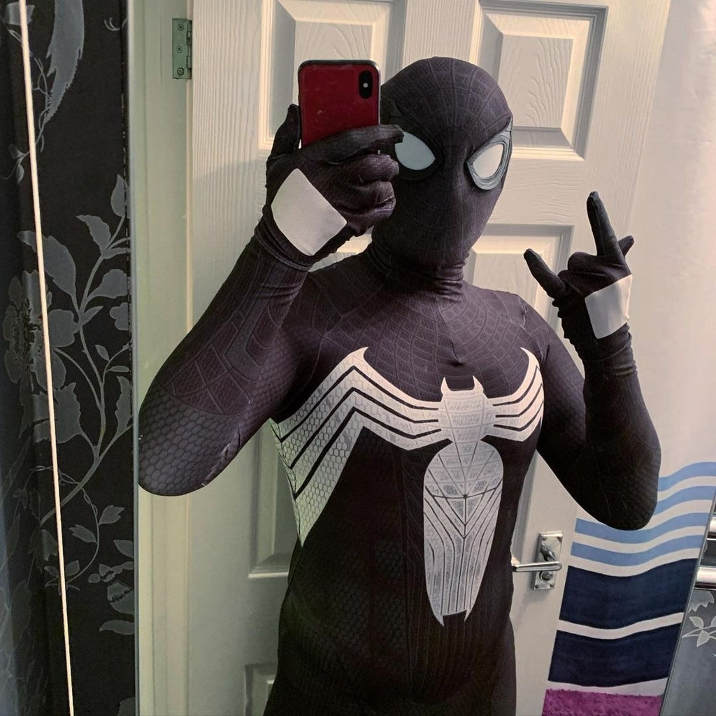 Fantasia Cosplay Colorida Homem-aranha Venom Adulto Criança