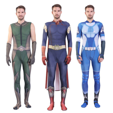 Fantasia Masculina Capitão Pátria The Boys Adulto Cosplay Traje Luxo - Image 3