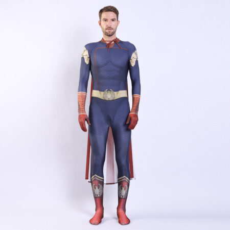 Fantasia Masculina Capitão Pátria The Boys Adulto Cosplay Traje Luxo