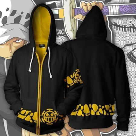 Blusa Jaqueta Casaco Trafalgar D. Law Anime - One Piece