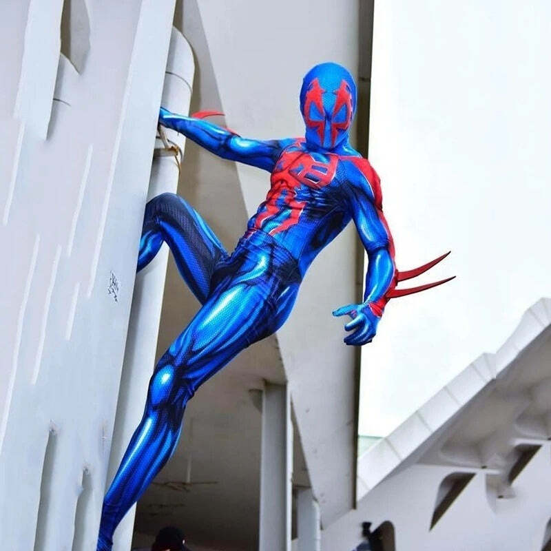 Fantasia Infantil Homem-Aranha Spider-Man 2099 Traje Cosplay - Imagem 3