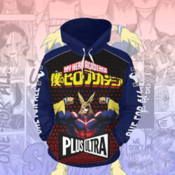 Blusa Jaqueta 3D Full All Might Plus Ultra My Hero Academia Anime Top