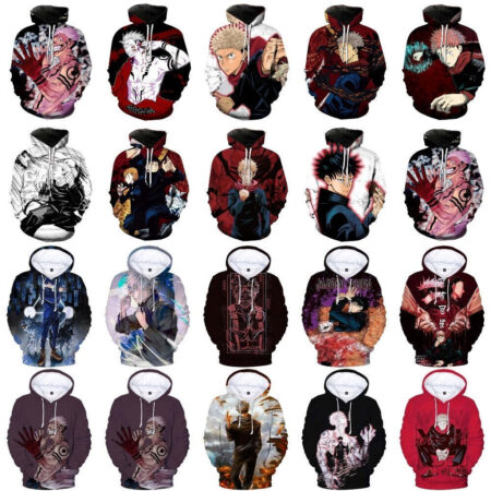 Blusa Jaqueta 3D Full Choso Jujutsu Kaisen Anime Top - Imagem 2