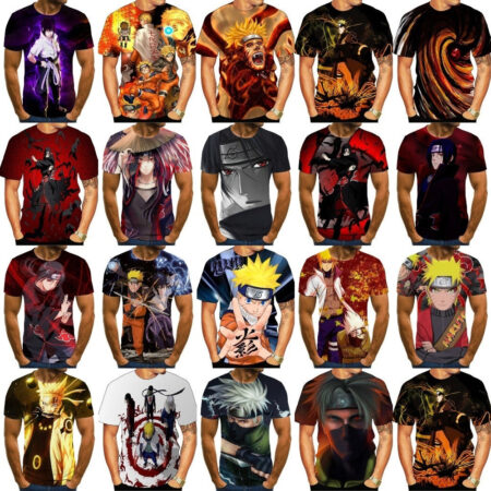 Camisa Camiseta Naruto Clássico Anime Impressão 3D Full - Image 2