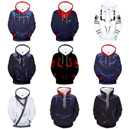 Blusa Jaqueta 3D Full Uniforme Itadori Jujutsu Kaisen Anime Top - Imagem 3