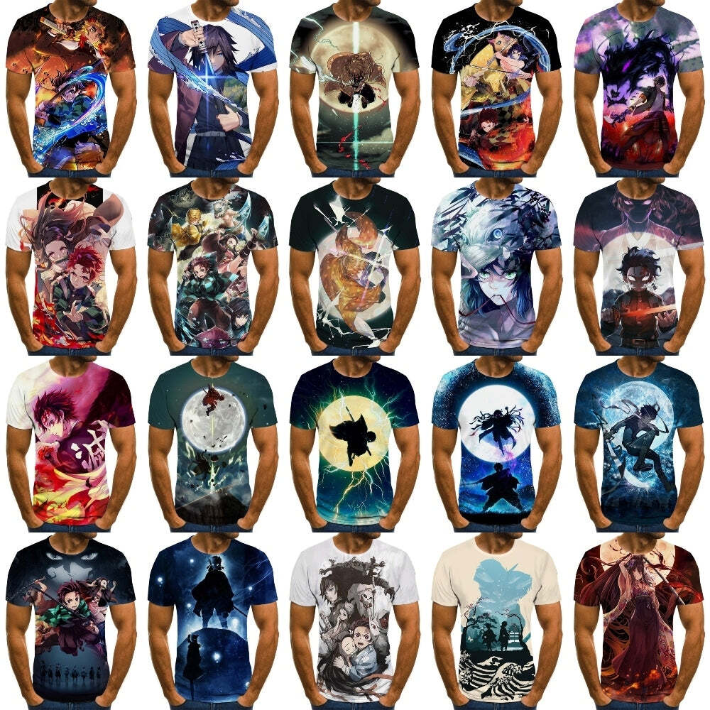 Camisa Camiseta Zenitsu Shinsoku Demon Slayer Anime Impressão 3D Full - Imagem 3