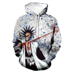 Blusa Jaqueta 3D Full Zaraki Kenpachi Anime Bleach Top