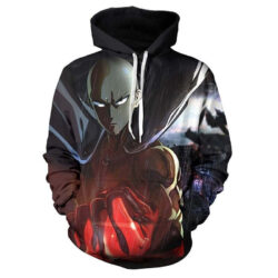 Blusa Jaqueta 3D Full Saitama Anime One Punch Man Top