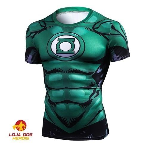 Camisa / Camiseta Hash Guard Compressão Lanterna Verde Desenho