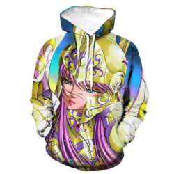Blusa Jaqueta 3D Full Athena Armadura Anime Cavaleiros Do Zodíaco Top