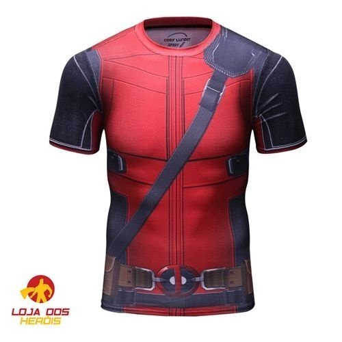 Camisa / Camiseta Hash Guard Compressão Deadpool 2 Filme - Imagem 3