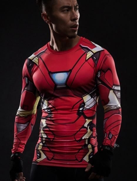 Camisa / Camiseta Hash Guard Homem de Ferro Manga Longa Compressão - Imagem 2
