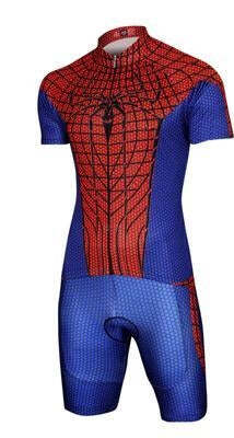 Macacão Ciclismo Homem Aranha Masculino e Feminino c/ Forro e Breteri Pedal - Imagem 2