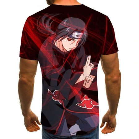 Camisa Camiseta Itachi Sharingan Impressão 3D Anime Naruto Shippuden - Image 2