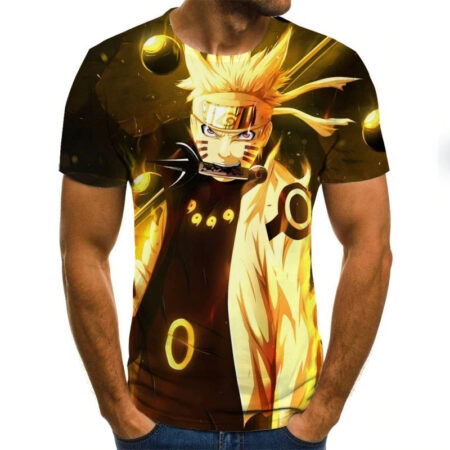 Camisa Camiseta Naruto Rikudou Sennin Impressão 3D Anime Naruto Shippuden