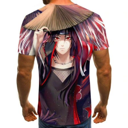 Camisa Camiseta Itachi Uchiha Impressão 3D Anime Naruto Shippuden - Image 2