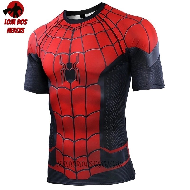 Camisa/Camiseta Hash Guard Homem Aranha Longe de Casa Vingadores
