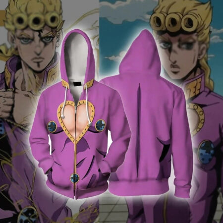 Jaqueta Blusa Casaco Giorno Giovanna Anime Jojo Adventure Vento Aureo Golden Wind