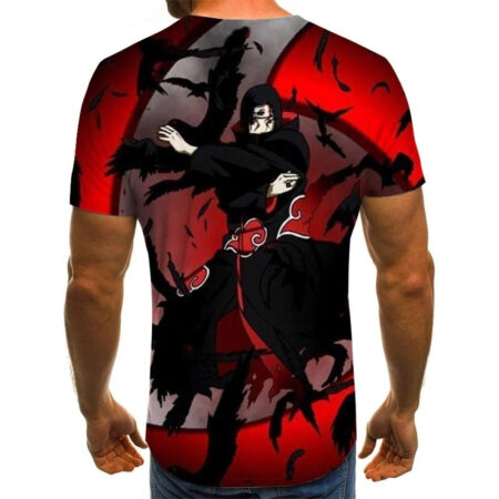 Camisa Camiseta Itachi Genjutsu Impressão 3D Anime Naruto Shippuden - Image 2