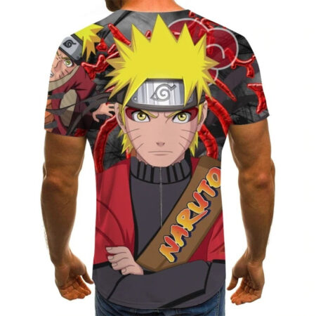 Camisa Camiseta Naruto Modo Sennin Impressão 3D Anime Naruto Shippuden - Image 2