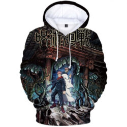 Blusa Jaqueta 3D Full Itadori e Sukuna Jujutsu Kaisen Anime Top