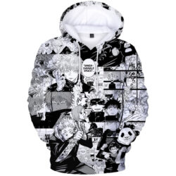 Blusa Jaqueta 3D Full Personagens Mangá Jujutsu Kaisen Anime Top