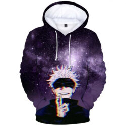 Blusa Jaqueta 3D Full Poderes Gojo Jujutsu Kaisen Anime Top