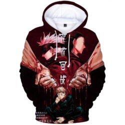 Blusa Jaqueta 3D Full Personagens Jujutsu Kaisen Anime Top
