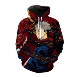 Blusa Jaqueta 3D Full Feiticeiro Itadori Jujutsu Kaisen Anime Top
