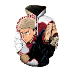 Blusa Jaqueta 3D Full Itadori Batalha Jujutsu Kaisen Anime Top