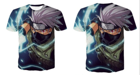 Camisa Camiseta Kakashi Sensei Impressão 3D Anime Naruto Shippuden - Image 2